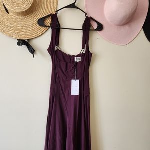 Unique Vintage Plum Jumper Dress